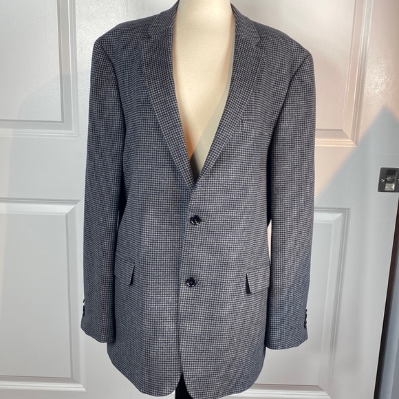Tommy Hilfiger blazer coat wool plaid - Picture 3 of 14
